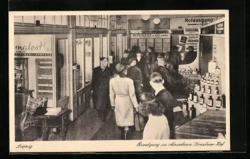 AK Leipzig, Rundgang im Messehaus Dresdner Hof, Leipziger Messe