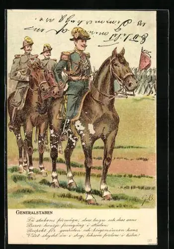 AK Generalstaben, Angehörige des schwedischen Generalstabes