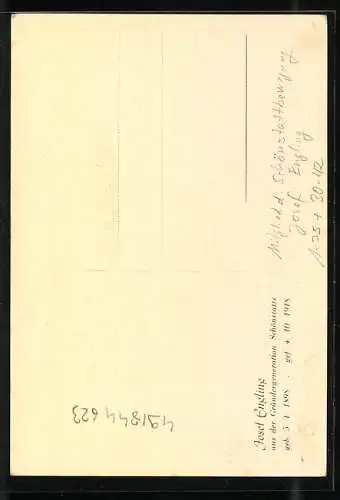 AK Portrait Josef Engling, Mitglied der Schönstattbewegung