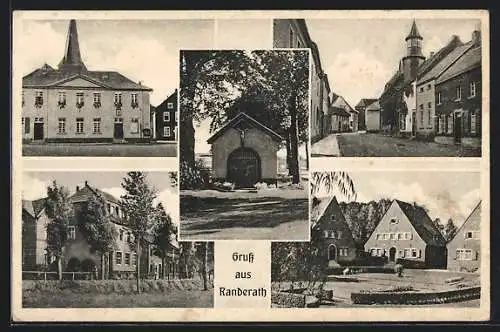 AK Randerath, Kapelle, Strassenpartie, Ortspartie