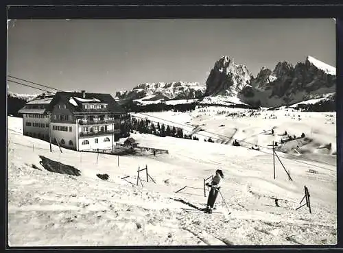 AK AK Seis am Schlern, Alpe di Siusi, Albergo e Pensione Dialer, Alpe di Siusi, Albergo Mezdi, Gruppo del Sassolungo