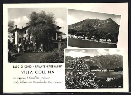 AK Griante-Cadenabbia, Lago di Como, Hotel Villa Collina