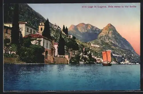 AK Oria, Lago di Lugano, Panorama verso la Val Solda