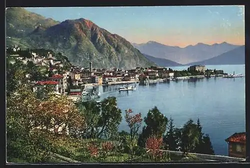 AK Menaggio, Lago di Como, Panoramablick auf Ort und See