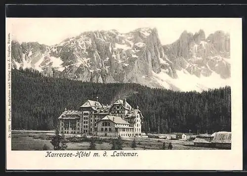 AK Karersee, Karersee-Hotel mit dem Lattemar