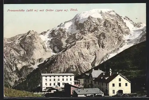 AK Trafoi, Blick auf das Hotel Franzenshöhe