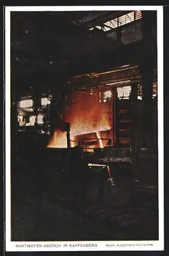 AK Kapfenberg, Martinofen-Abstich, Fabrik