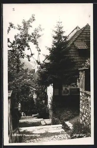 AK Eisenerz, Blick die Museumstiege hinab