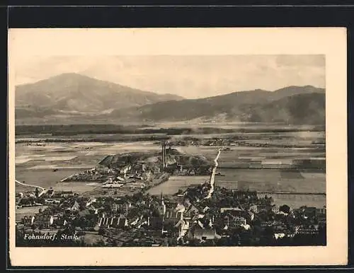 AK Fohnsdorf, Blick auf den Ort von oben