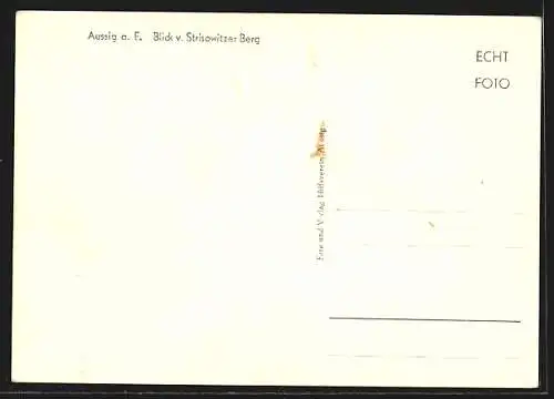 AK Aussig a. E., Blick v. Strisowitzer Berg