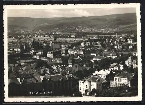 AK Teplitz-Turn, Blick über die Hausdächer