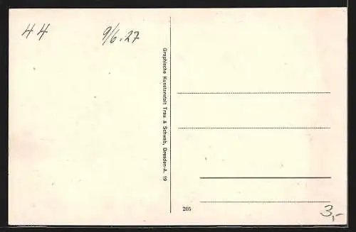 AK Prebischtor /Böhm. Schweiz, Blick durch das Tor