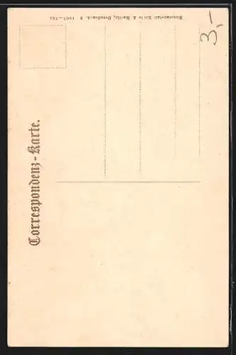 AK Edmundsklamm /Böhm. Schweiz, Ruderboot vor dem Wasserfall