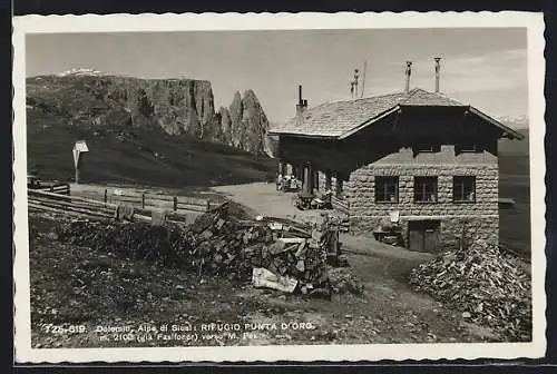 AK Rifugio Punta d`Oro verso M. Pez, Alpe di Siusi, Dolomiti