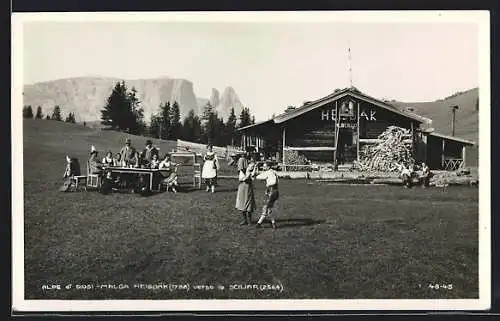 AK Malga Heisbäk verso lo Sciliar, Alpe di Siusi
