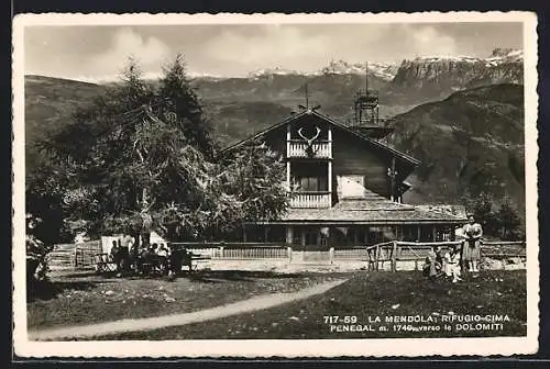 AK Rifugio Cima Penegal verso le Dolomiti, La Mendola