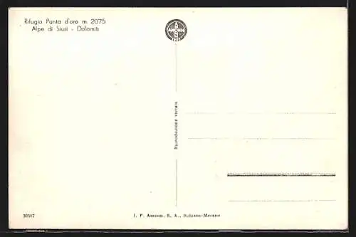 AK Rifugio Punta d`oro, Alpe di Siusi, Dolomiti