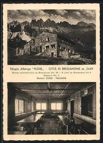 AK Rifugio Albergo Plose, Inneres der Berghütte