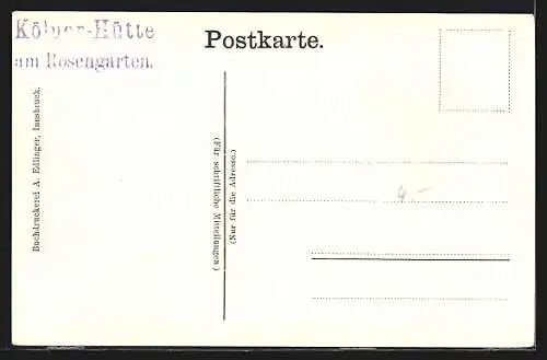 Künstler-AK Edward Theodore Compton: Kölnerhütte, Tschagerjoch