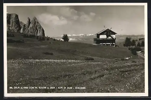 AK Rif. Delai /Alpe di Siusi, Berghütte gegen Sciliar