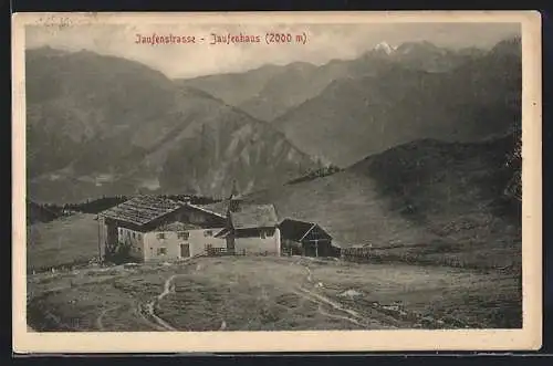 AK Jausenhaus, Ansicht mit Kapelle