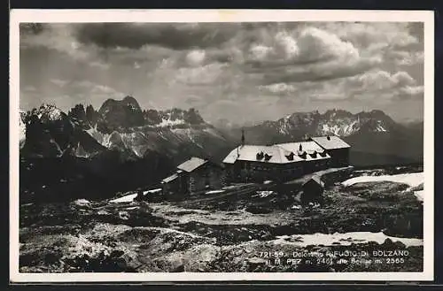 AK Rifugio di Bolzano, Berghütte mit Dolomiten