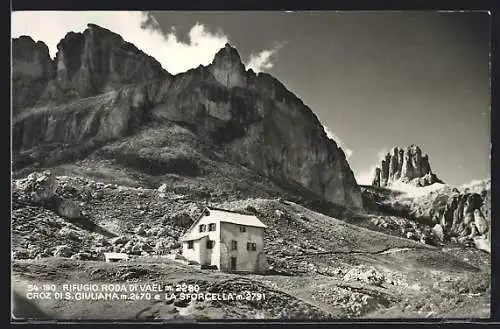 AK Rifugio Roda di Vael, Croz di S. Giuliana, Berghütte