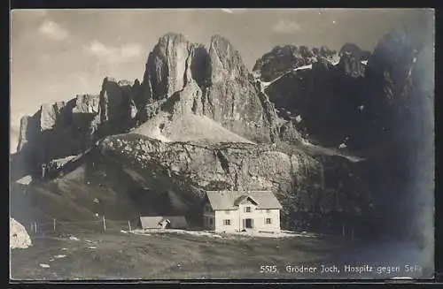 AK Grödner Joch, Hospiz gegen Sella