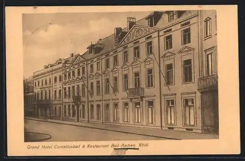 AK Bad-Aachen /Rhld., Grand Hotel Corneliusbad & Restaurant