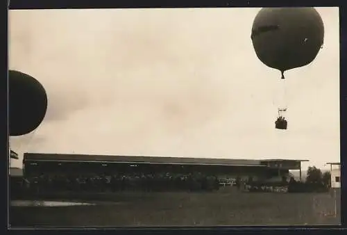 AK Aachen-Soers, Ballonveranstaltung 1929, Turnierplatz Soers