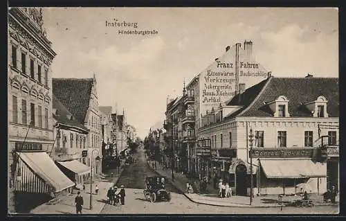 AK Insterburg, Blick in die Hindenburgstrasse