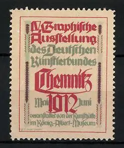 Reklamemarke Chemnitz, IV. Graphische Ausstellung d. Deutschen Künstlerbundes 1912