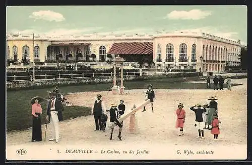 AK Deauville, Le Casino vu des Jardins