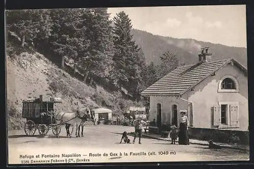 AK Gex, Refuge et Fontaine Napoleon