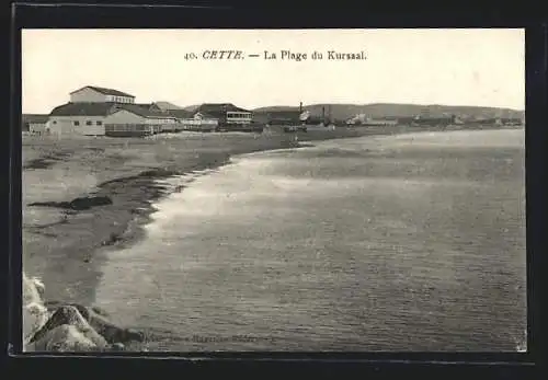 AK Cette, La Plage du Kursaal