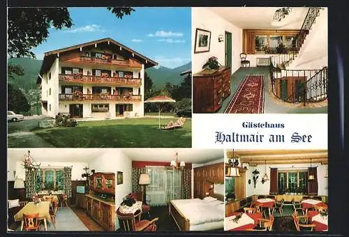 AK Rottach-Egern, Gästehaus Haltmair am See, Seestrasse 35, Innenansichten