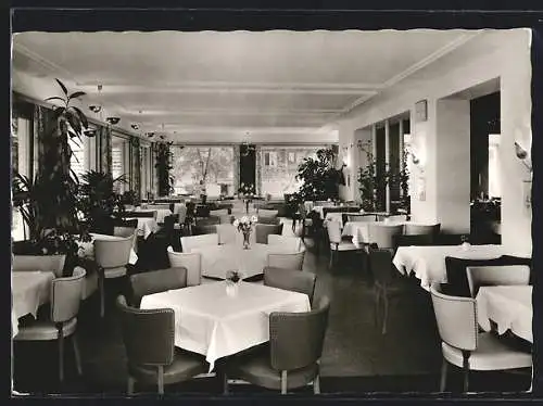 AK Bad Wiessee am Tegernsee, Hotel Gaststätte zur Post, Innenansicht
