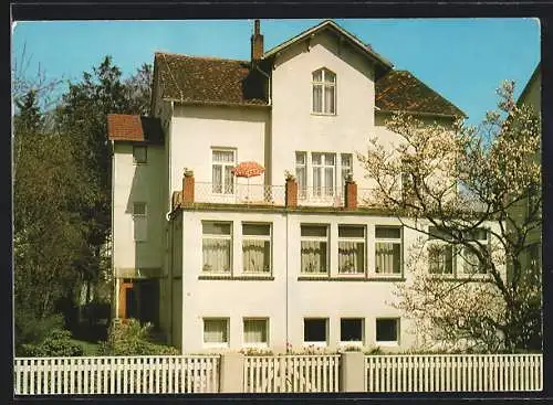 AK Bad Pyrmont, Hotel Haus Huberta von Karl-Heinz und Erika Stüvecke, Bahnhofstrasse 11