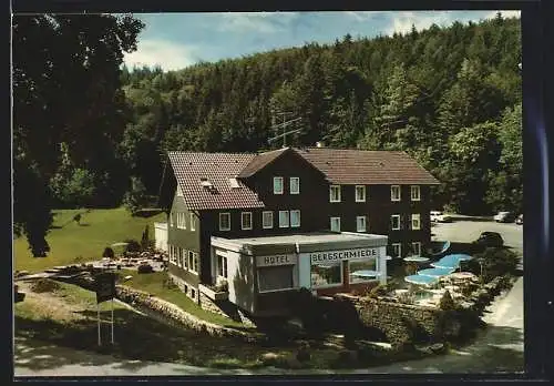AK Marxzell / Schwarzwald, Waldhotel Bergschmiede von H. Rauh