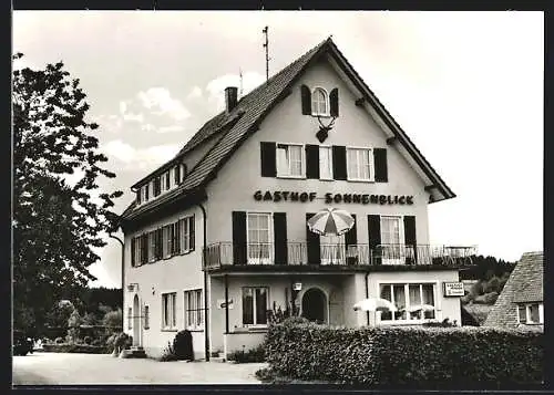 AK Obermusbach /Kreis Freudenstadt, Gasthof-Pension Sonnenblick Franz Bross