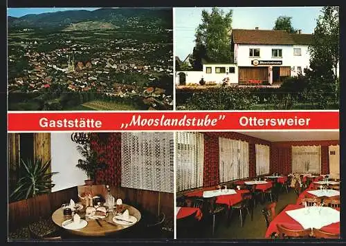 AK Ottersweier /Schwarzwald, Gasthaus Mooslandstube, Innenansichten