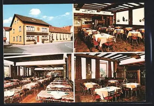 AK Achern, Blick auf Gasthof-Restaurant Adler, Bes. Fa. Fritz Bross