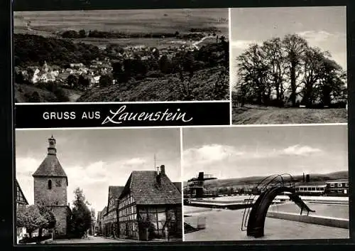 AK Lauenstein / Salzhemmendorf, Kirche, Schwimmbad, Gesamtansicht