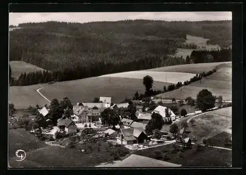 AK Hermes /Franken, Gesamtansicht vom Flugzeug aus