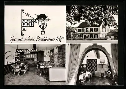 AK Hafenlohr, Spessartschänke Gasthaus Bischborner-Hof