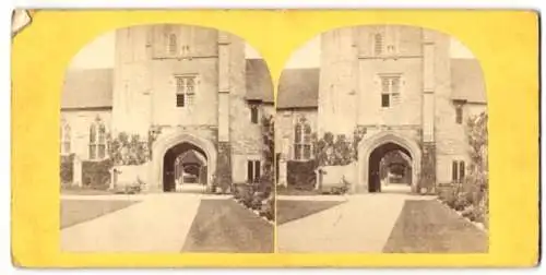 Stereo-Fotografie unbekannter Fotograf, Ansicht Winchester, Hôpital de Saint Croix