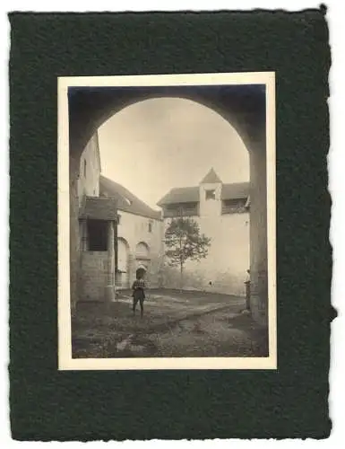 16 Fotografien unbekannter Fotograf, Ansicht Altenmarkt / Alz, Ortsansichten mit Schloss & Umgebung, Burghausen u.a.