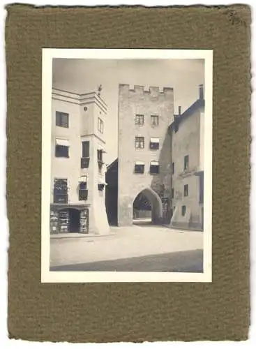 16 Fotografien unbekannter Fotograf, Ansicht Wasserburg / Inn, Stadtansichten mit belebten Strassenzügen & Geschäften