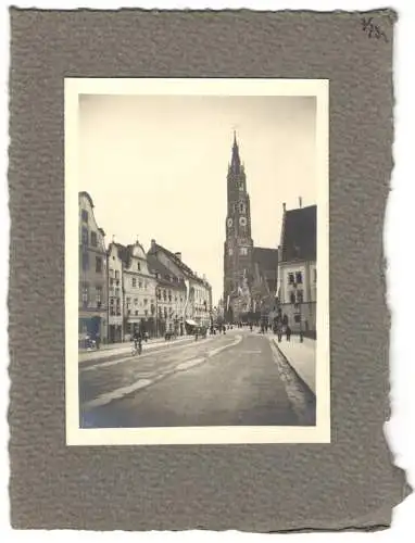 16 Fotografien unbekannter Fotograf, Ansicht Landshut, Stadtansichten mit Festumzug & Umgebung, Burg Trausnitz u.a.