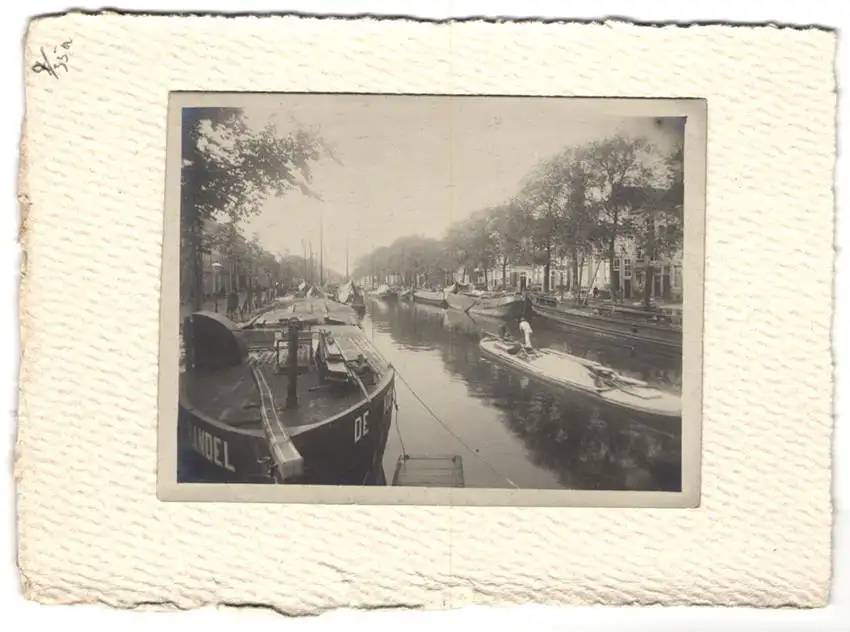 16 Fotografien unbekannter Fotograf, Ansicht Amsterdam, Den Haag - Gracht m. Windmühle, Scheveningen, Triest, Koblenz 7